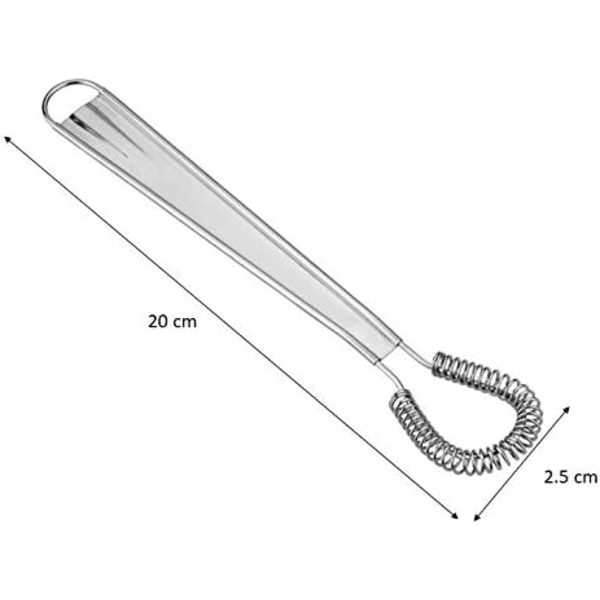 10A05112 Mini visp i rustfritt stål, sølv Silver
