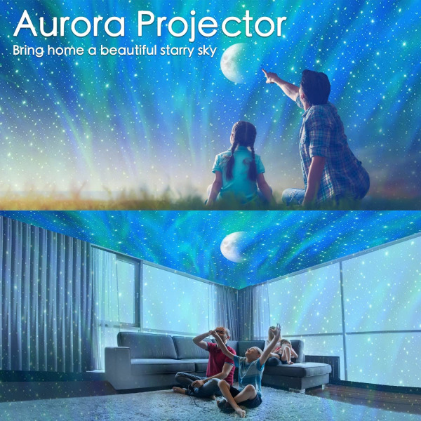 3 in 1 Aurora Galaxy Projektori, Yövalo