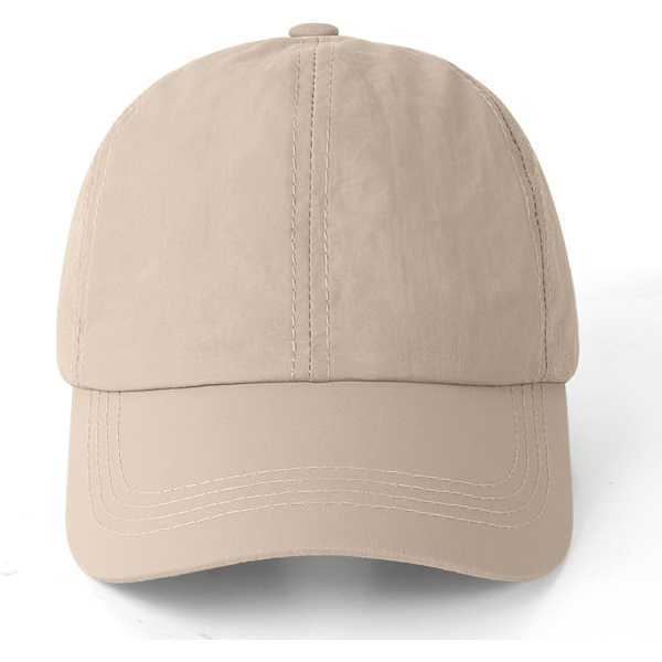 Dame Baseball Cap - Hestehale Solhatt Hurtigtørkende Løpehette Dame Golf Caps Criss Cross Justerbar Trucker Caps for Kvinner Jenter LightKhaki One Size
