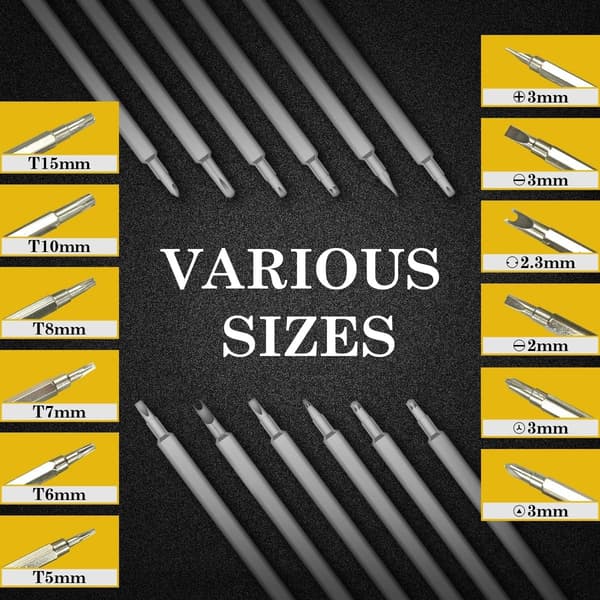 Premium 6-in-1 Screwdriver Set, Multifunctional Screwdriver, Small Household Screwdriver, Detachable Handle