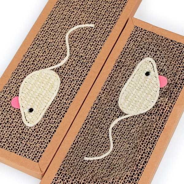 2-pack Cat Scratching Boards 37 x 12cm Reversible Cat Scratcher