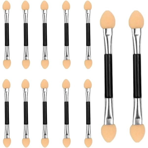 Eye Shadow Brushes, 12-Piece Set, Double-Sided Sponge Eye Shadow Applicators