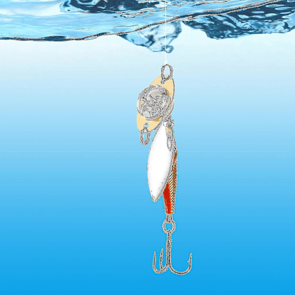 10 stk. LED Fiske Lokkemad Fiskeskeer Lysende Agn Blink (Farvet Lys)
