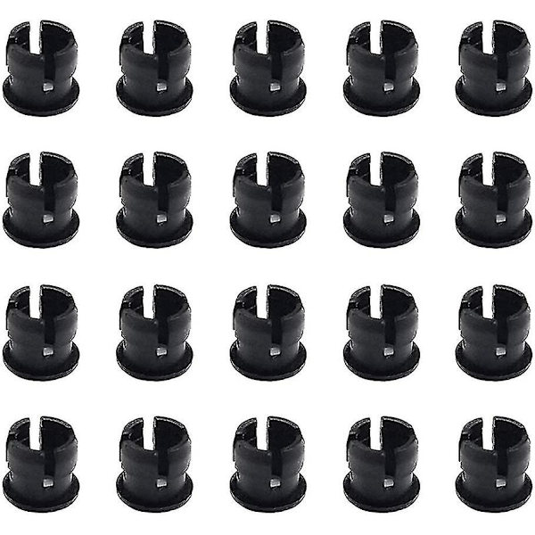 20 x 3 mm LED'er med 20 cm kabel DC 12 V LED klar til montering Ringe Plast (varm hvid) (santanxing)  rød