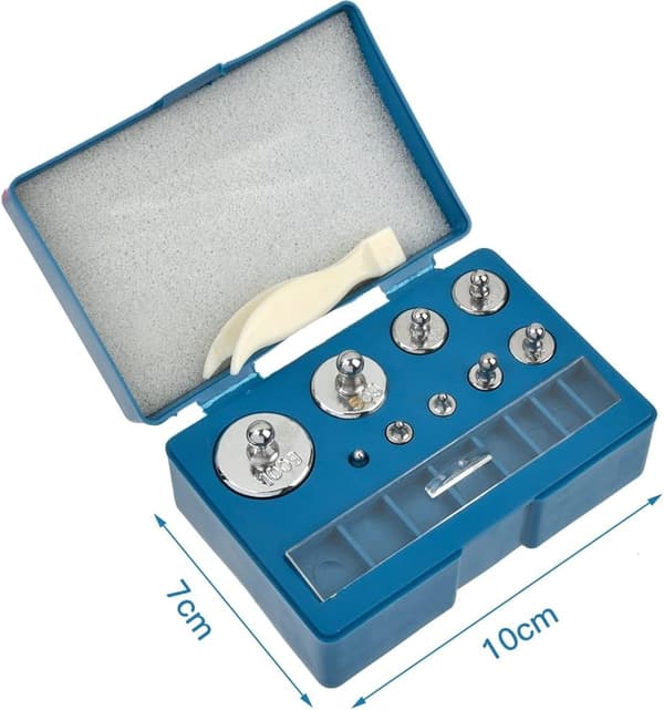 Calibration Weights Set 17PCS 10mg-100g Scale Calibration Gram Scale Weights Calibration Scale Calibration Weight