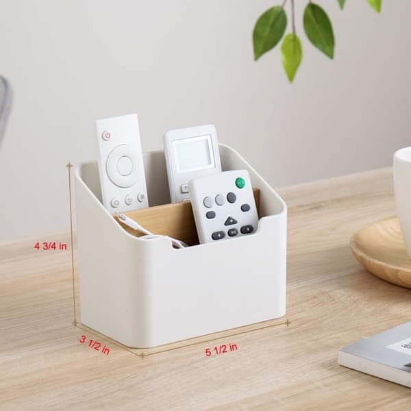 Remote Control Holder Desk Storage Organizer Box Container for Desk, Office Supplies, Home