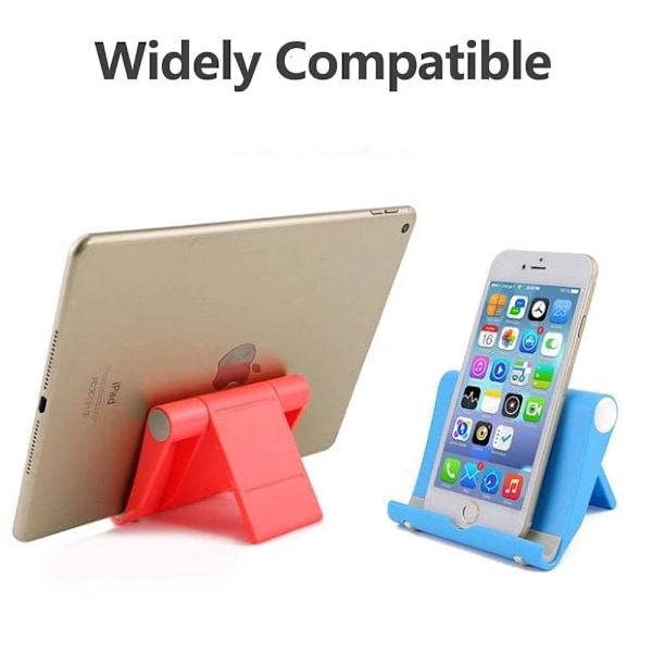 2-pakning Mobiltelefonstativ Holder for Skrivebord Vuggedokk Justerbar Kompatibel med iPhone 16 15 14 13 Pro Max Xs XR X Plus, 4\"-8\" Mobiltelefoner (Svart)