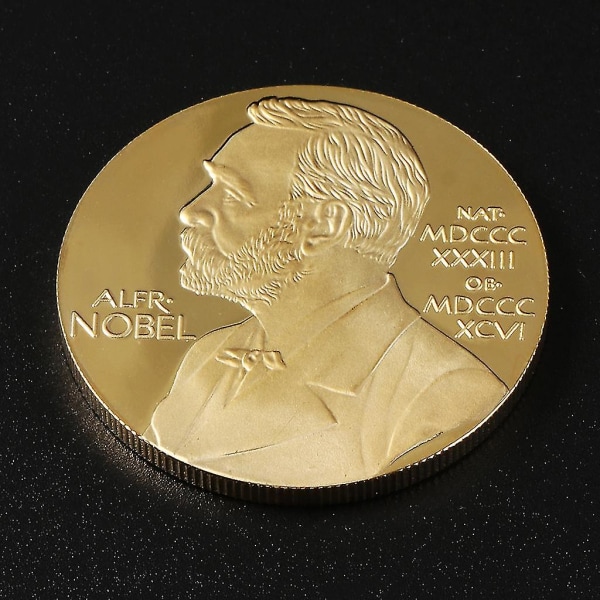 Alfred Bernhard Nobel Minnesmyntsamling Gave Souvenir Kunst Metall Anti