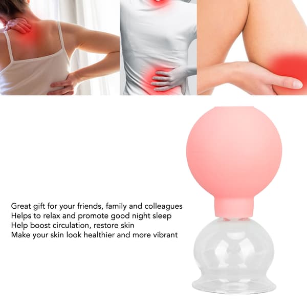 Glas silikon koppningskopp vakuumsug massage terapi för ansiktshud skönhetsverktyg