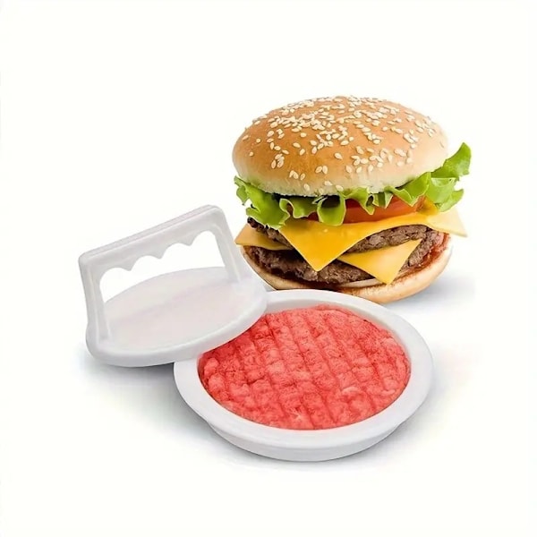 Hamburgarepress för Perfekta Hamburgare - Hamburgareform Patty Maker vit