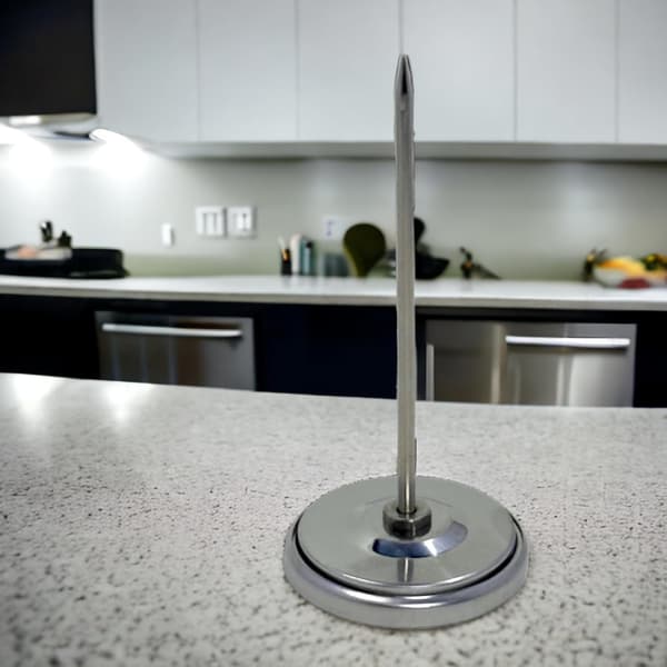 Analog grilltermometer, ovn- eller grilltermometer i rustfrit stål (Pegerlængde 10,5 cm)