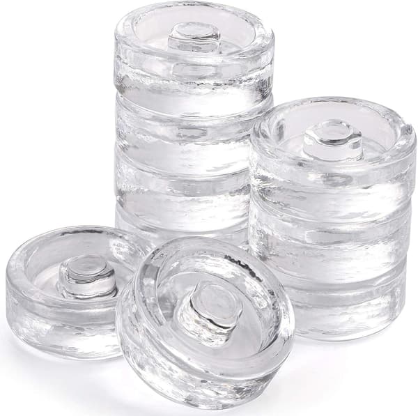 9-pack Glass Fermentation Weights with Easy-Grip Handle, 7 × 7 × 2.5 cm Fermentation Weights for Wide Mouth Mason Jars