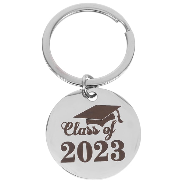 Klasse av 2023 Graduation Keychain Rustfritt Stål Graduation Gave Keychain Bag Henge Ornament