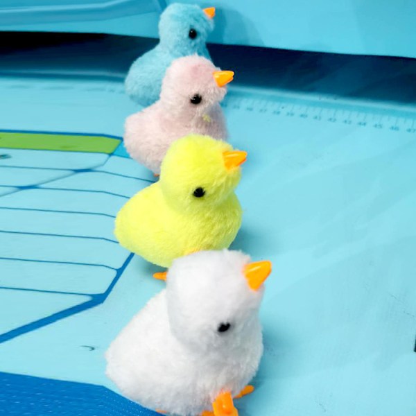 Påsk Uppdragbara Kycklingleksaker, 4 Stycken Kycklingleksaker, Gåva till Liten Pojke och Flicka, Påskdekoration, Kycklingar, Leksak, Påsk