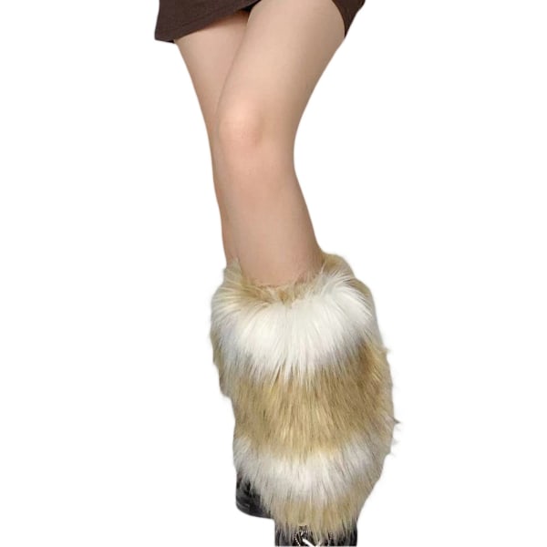 Naisten Lolita Knit Jalkojenlämmittimet Pitkät sukat Harajuku Japanilaiset Kawaii Knitted Boot Sukat Talvisukat nilkkasukat (20cm)