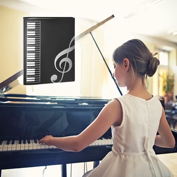 A4 Størrelse Musiknode Indbindingssider Musikmappe Tom Plastik Koncertkormappe Klavermusik Node Mappe Musikfil Opbevaringsmappe