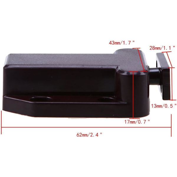 6X Touch Release Catch for Cupboard - GOODCHANCEUK Push to Open Touch Release Latch Cabinets Doors Non-Magnetic Touch Latches for Drawer