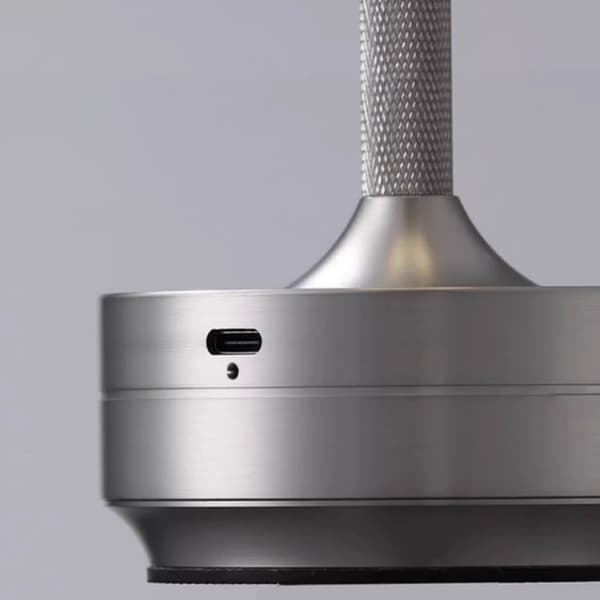 Berøringskontroll Bordlampe/Nattlampe med USB-lading - Sølv