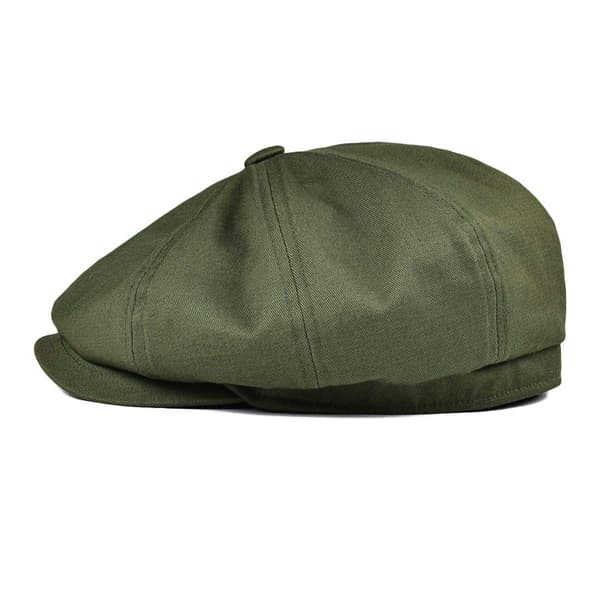 Herre newsboy flat cap, 100% bomull drosjesjåførhatt.