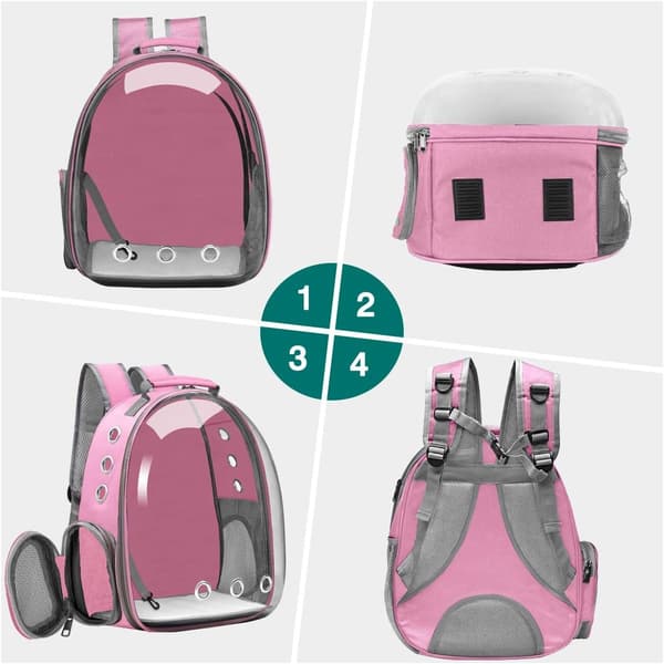 Cat Carrier Backpack, Pet Carrier Backpack Front Pack for Small Medium Cat Puppy Dog Carrier Backpack Bag Space Capsule, Pet Carrier