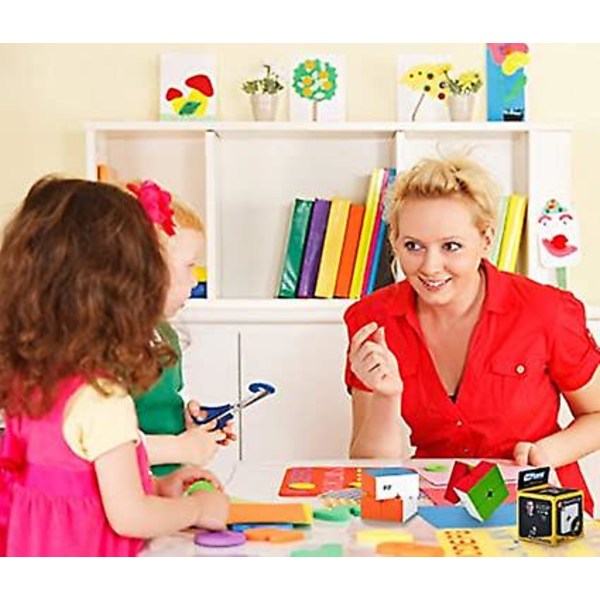 2x2 Rubiks kube 3D puslespill Fidget Cube Stressavlastning Fidget leketøy Hjernepuslespill Reisespill for voksne og barn 8 år+