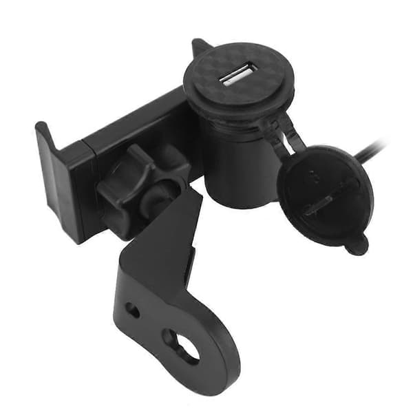 Mobiltelefonholder USB-lader Styrefeste Hurtiglading for Motorsykkel Sykkel