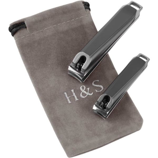 Nagelklippare Set 2 st Nageltång Set - Fingernaglar Tång Set för Män Kvinnor Tjocka Naglar - Manikyr Set - Nagel Fil - Tånagel Klippare