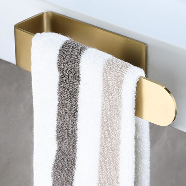 Guld Handdukshängare - 20CM Självhäftande Handdukshållare, Handduksställ, Handduksstång, Handduksring för Badrum - Rostfritt Stål Gold 19.6cm