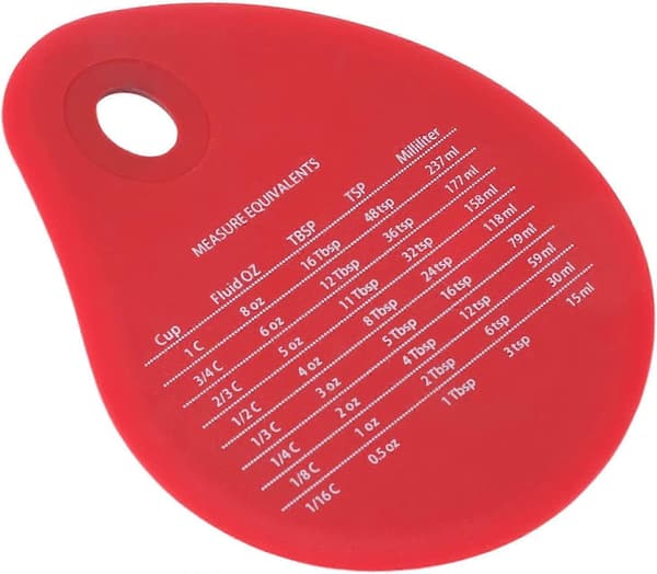 5 st Silikon Bänkskrapa Multifunktionell Kakskrapa Integrerad Nonstick, Röd