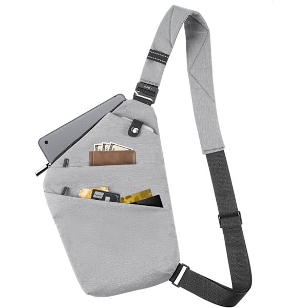 Olkalaukku - Varkaudenesto Crossbody-olkalaukku miehille ja naisille Graylarge