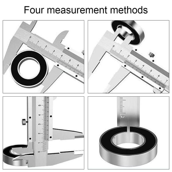 0-150mm Digital Skjutmått, Precision Digital Skjutmått, Digital Skjutmått, för Externa, Interna, Djup- och Stegmätningar, Högkolstål