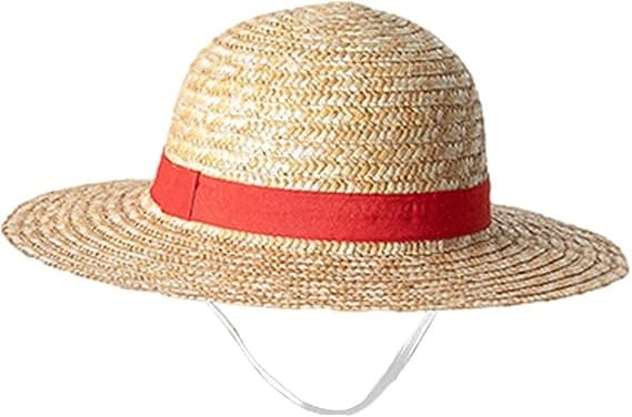 Luffy stråhatt, Luffy cosplayhatt, Luffy cosplaytilbehør, tilbehør til kostymefest