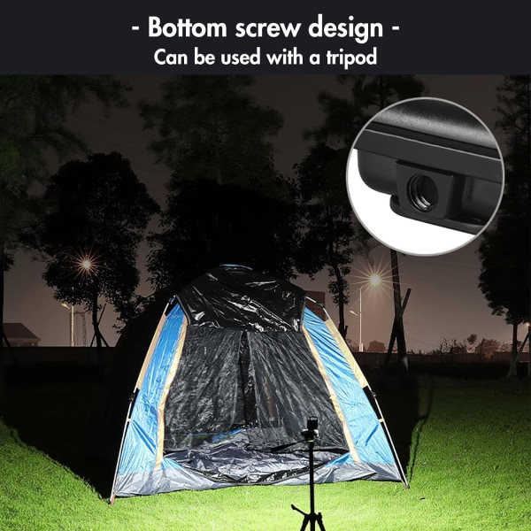 Genopladelig nøglering arbejdslys LED camping lanterne, 2 stk. Mini COB lommelygte, 7 lystilstande multifunktionel bærbar mini lommelygte til nødsituationer