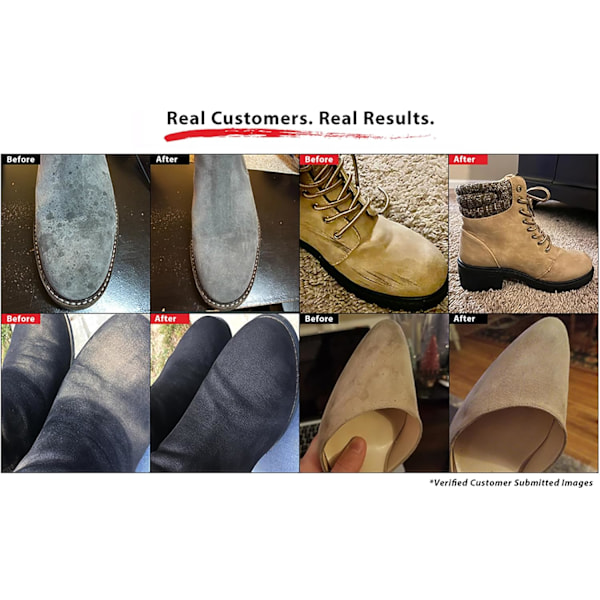 2 stk. Slid & Nubuck Børste 4-sidet Sko Rengøringsmiddel med Messingbørster til Ren Slid Børste til Sko Slid Sko Rengøringsmiddel Nubuck Børste til Slid Læder 2pcs Suede Brush