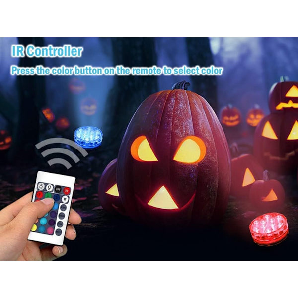 LED Diving Light, Multi-color LED Underwater Lighting, IP68 Waterproof with Remote Control