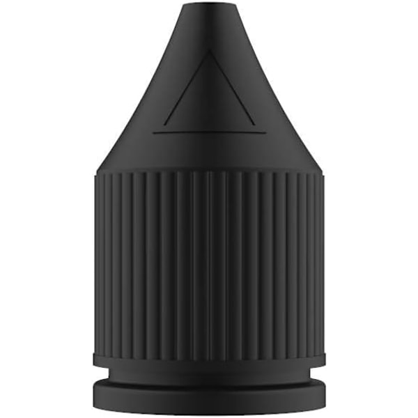 V3 10ml PET Plast Enhörningsflaskor för vätskor - Tomma droppflaskor - 20x 10ml (Klar flaska med svart lock) Clear Bottle With Black Cap