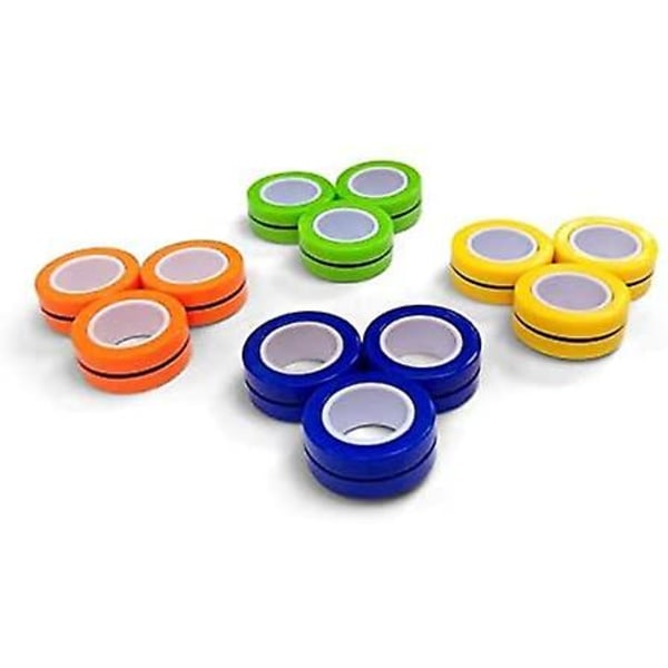 Magnetic Rings Toys, 3 Ring Fidget Spinners