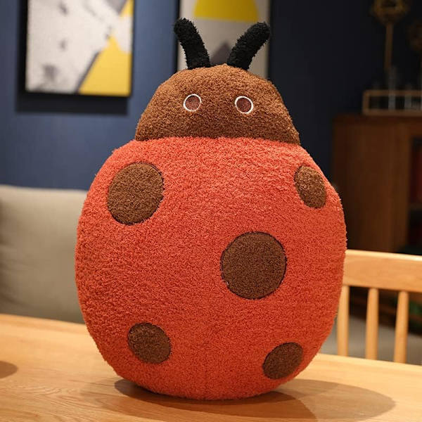 Suloinen tyynypehmoleppäkerttu täytetty eläinpehmolelu leppäkerttupehmolelu lelut Kawaii pehmeä leppäkerttu tyyny halaus täytetty leppäkerttu lahja lapsille Ladybug