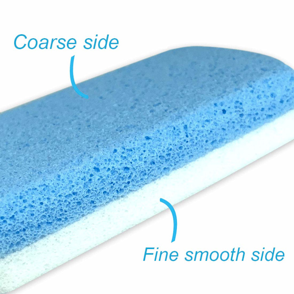 Glass Pimpsten for føtter, Callus Remover og Foot Scrubber & Pedicure Exfoliator Tool Pack of 2 og 2 In 1 Foot Scrubbers
