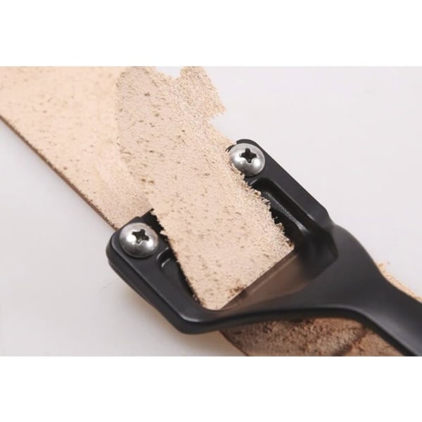 Läder Super Skiver för gallring med 3 blad Läder Professional Leathercraft Handgjorda verktyg av Super Skiver Skiving Tool för veck, böjar, Se Black