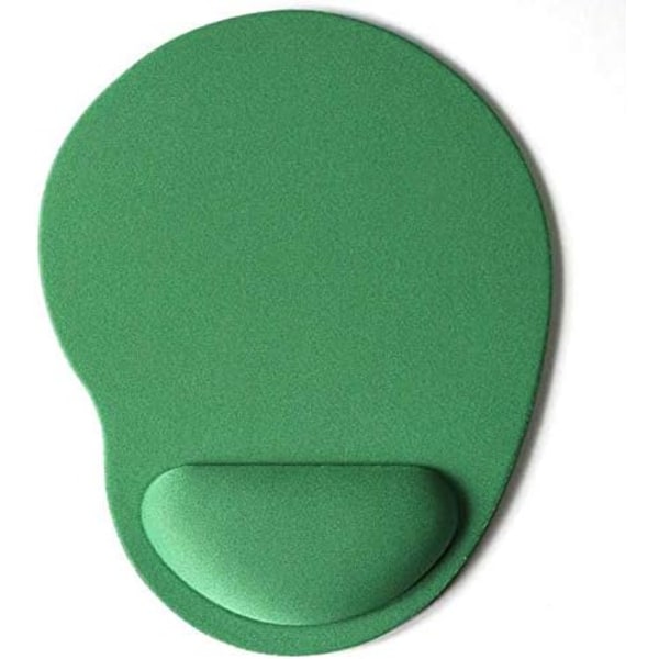 Mouse Pad Mat with Wrist Support Comfortable Mats for Computer PC Laptop Home Office (Green)