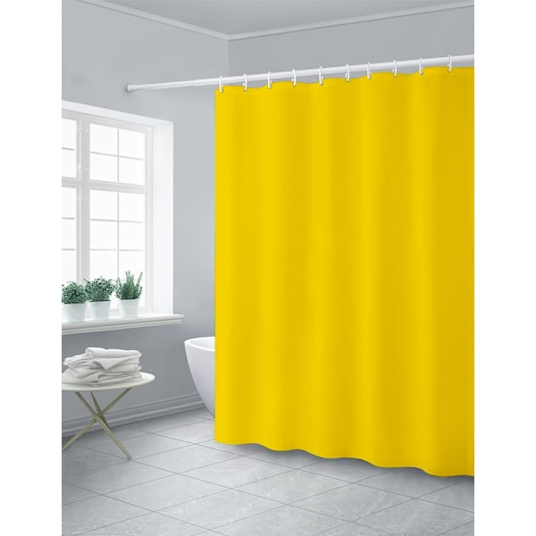 PEVA Duschdraperi - Vattenavvisande, Mögelresistent, 180x180cm, Skenor, Ultratunn, Fjäderlätt Dusch, Bad, Enfärgad Starka Färger