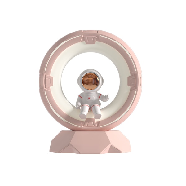 Astronaut rum natlampe, koldt og varmt lys genopladelig dæmpbar touch natlampe, velegnet til soveværelse sengebord stue skrivebord (pink) pink