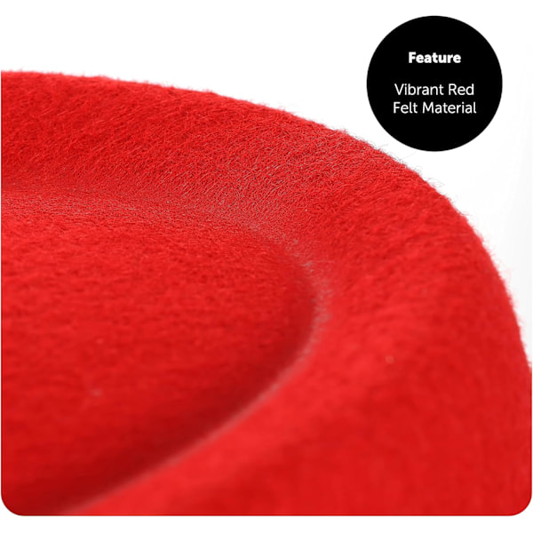 Barns svarta cowboyhatt - Cowboy och cowgirl hatt accessoar - Perfekt för vilda västern och cowboy-temafester, World Book Day eller andra utklädningstillfällen Red Pack of 3
