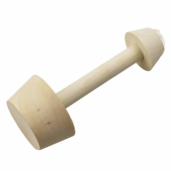 2-pack Trä Dubbelsidig Tart Tamper Degpressare Pajformare Bakning Formning Köksredskap