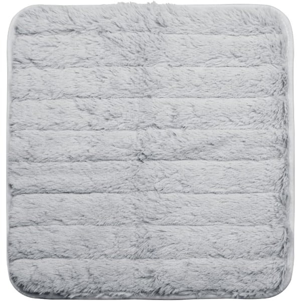 r Pad Sittepute Plysj Koselig Setepute Stolputer Puter Kjøkken Spisestuestolputer Sofa Lenestoler Rullestol Ryggstol Trekk Pute Cus Square Grey 1 Count (Pack of 1)