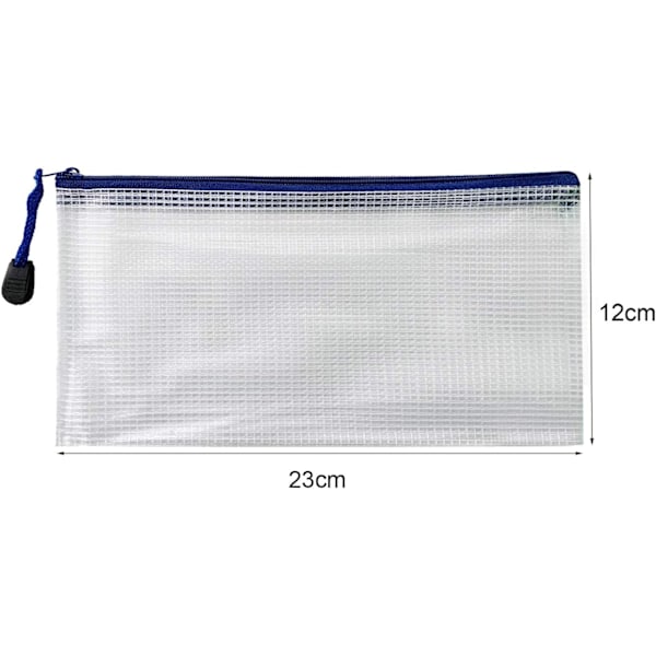 er File Zipper Bags Plastfickor Mapp Extra Tjock 10PCS (A6 Zip Bag) A610PCS