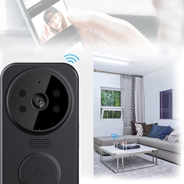 Intercom, Video Doorbell, Wireless WiFi Remote Control Smart Video Doorbell Camera, Two-Way Audio Voice Intercom