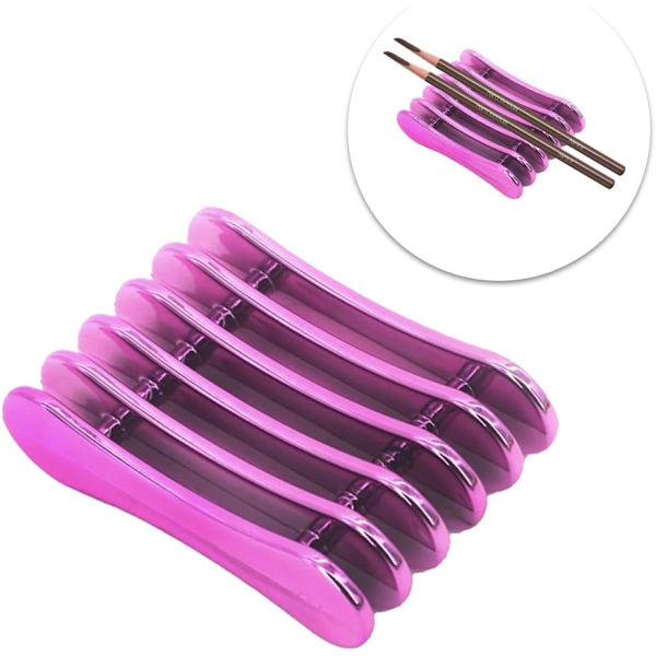 zl Penselholder, Neglekunst penselholder, Neglekunst pennestativholder, Sminkepensel og neglpensel visningsstativ, Penselstativ Penselstøtte, Negletilbehør Purple