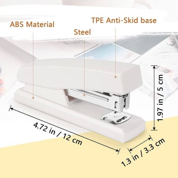 Tamaki stiftemaskin, kontorstiftemaskin, hvit stiftemaskin
